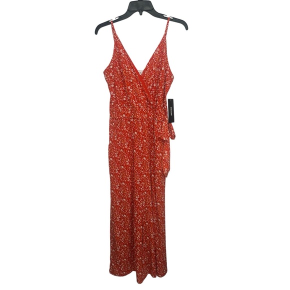 Gilli Pants - Gilli Wide Leg Floral Sleeveless Jumpsuit Size Medium Side Tie Stretchy NWT